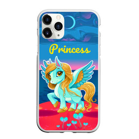 Чехол для iPhone 11 Pro Max матовый с принтом Милый единорог , Силикон |  | pony | грива | девочка | единорог | конь | копыта | красивая | лошадка | лошадь | милая | пони | природа закат | радуга