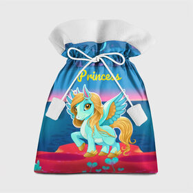 Подарочный 3D мешок с принтом Милый единорог , 100% полиэстер | Размер: 29*39 см | pony | грива | девочка | единорог | конь | копыта | красивая | лошадка | лошадь | милая | пони | природа закат | радуга
