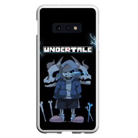 Чехол для Samsung S10E с принтом Undertale , Силикон | Область печати: задняя сторона чехла, без боковых панелей | 3d | hp | pixel | sans | undertale | абстракция | андертейл | геометрия | гроза | игра | кости | молния | надпись | пиксель | пикселя | подземная история | текстура