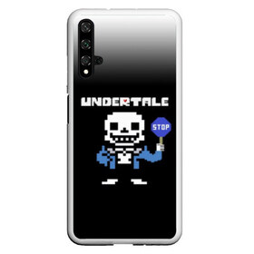 Чехол для Honor 20 с принтом Undertale STOP , Силикон | Область печати: задняя сторона чехла, без боковых панелей | 3d | pixel | sans | stop | undertale | абстракция | алфавит | андертейл | буквы | геометрия | знак | игра | надпись | пиксель | пикселя | подземная история | текстура