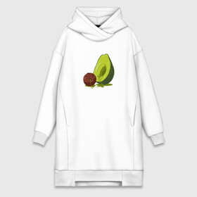 Платье-худи хлопок с принтом Avocado R.I.P. ,  |  | авокадо | арт | веган | вегетарианец | вкусняшка | еда | жиры | зеленый | зож | косточка | милый | овощи | пп | фрукты | юмор