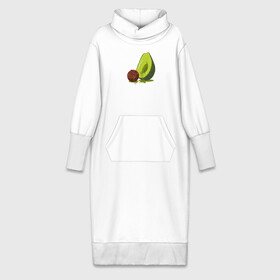 Платье удлиненное хлопок с принтом Avocado R.I.P. ,  |  | авокадо | арт | веган | вегетарианец | вкусняшка | еда | жиры | зеленый | зож | косточка | милый | овощи | пп | фрукты | юмор