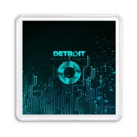 Магнит 55*55 с принтом Detroit: Вecome Human , Пластик | Размер: 65*65 мм; Размер печати: 55*55 мм | 3d | cтать человеком | detroit city | detroit: вecome human | игра | интерактивная | квест | кинематограф | приключения | франция