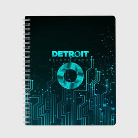 Тетрадь с принтом Detroit Вecome Human , 100% бумага | 48 листов, плотность листов — 60 г/м2, плотность картонной обложки — 250 г/м2. Листы скреплены сбоку удобной пружинной спиралью. Уголки страниц и обложки скругленные. Цвет линий — светло-серый
 | Тематика изображения на принте: 3d | cтать человеком | detroit city | detroit: вecome human | игра | интерактивная | квест | кинематограф | приключения | франция