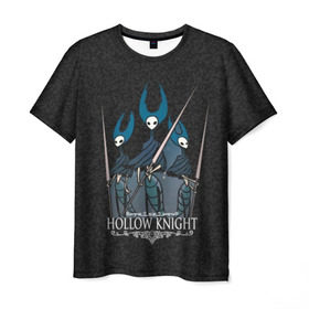 Мужская футболка 3D с принтом Hollow Knight (Богомол). , 100% полиэфир | прямой крой, круглый вырез горловины, длина до линии бедер | 3d | cherry magic | hollow knight | mantis | богомол | игра | лорды | полый рыцарь | холлоу найт