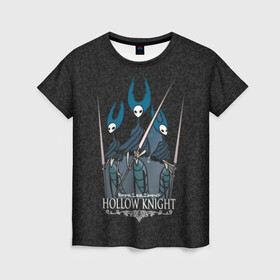 Женская футболка 3D с принтом Hollow Knight (Богомол). , 100% полиэфир ( синтетическое хлопкоподобное полотно) | прямой крой, круглый вырез горловины, длина до линии бедер | 3d | cherry magic | hollow knight | mantis | богомол | игра | лорды | полый рыцарь | холлоу найт