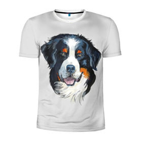 Мужская футболка 3D спортивная с принтом Бернский зенненхунд , 100% полиэстер с улучшенными характеристиками | приталенный силуэт, круглая горловина, широкие плечи, сужается к линии бедра | Тематика изображения на принте: animal | bernese mountain dog | black | breed | dog | muzzle | red | white | белый | бернский зенненхунд | животное | пёс | порода | рыжий | собака | черный