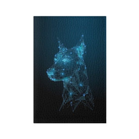 Обложка для паспорта матовая кожа с принтом Доберман , натуральная матовая кожа | размер 19,3 х 13,7 см; прозрачные пластиковые крепления | animal | blue | breed | doberman | dog | geometric | pattern | service | space | stars | геометрический | доберман | животное | звёзды | космос | порода | рисунок | синий | служебный | собака