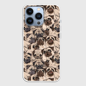 Чехол для iPhone 13 Pro с принтом Мопсы ,  |  | animal | attractive face | breed | cute | dog | eyes | funny | look | pug | puppy | взгляд | глаза | животное | забавный | милый | мопс | порода | собака | щенок