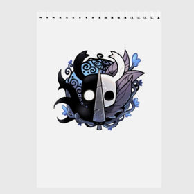 Скетчбук с принтом Hollow Knight , 100% бумага
 | 48 листов, плотность листов — 100 г/м2, плотность картонной обложки — 250 г/м2. Листы скреплены сверху удобной пружинной спиралью | hollow knight | детская | для детей | игра | компьютерная игра | королевство | рыцарь | темный рыцарь | холлов кнайт | экшен