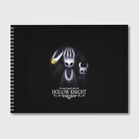 Альбом для рисования с принтом Hollow Knight , 100% бумага
 | матовая бумага, плотность 200 мг. | hollow knight | детская | для детей | игра | компьютерная игра | королевство | рыцарь | темный рыцарь | холлов кнайт | экшен