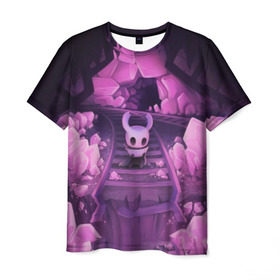 Мужская футболка 3D с принтом Hollow Knight , 100% полиэфир | прямой крой, круглый вырез горловины, длина до линии бедер | hollow knight | детская | для детей | игра | компьютерная игра | королевство | рыцарь | темный рыцарь | холлов кнайт | экшен