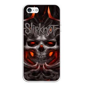 Чехол для iPhone 5/5S матовый с принтом Slipknot , Силикон | Область печати: задняя сторона чехла, без боковых панелей | band | corey taylor | jim root | metal | mick thomson | music | official | альтернативный | глэм | готик | гранж | метал | музыка | пост | рок | хард