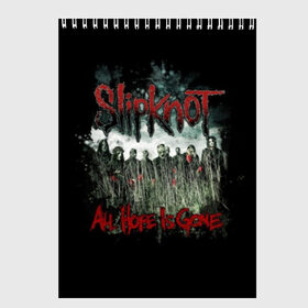 Скетчбук с принтом Slipknot , 100% бумага
 | 48 листов, плотность листов — 100 г/м2, плотность картонной обложки — 250 г/м2. Листы скреплены сверху удобной пружинной спиралью | band | corey taylor | jim root | metal | mick thomson | music | official | альтернативный | глэм | готик | гранж | метал | музыка | пост | рок | слипкнот | хард