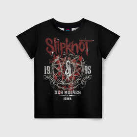 Детская футболка 3D с принтом Slipknot , 100% гипоаллергенный полиэфир | прямой крой, круглый вырез горловины, длина до линии бедер, чуть спущенное плечо, ткань немного тянется | band | corey taylor | jim root | metal | mick thomson | music | official | альтернативный | глэм | готик | гранж | метал | музыка | пост | рок | слипкнот | хард