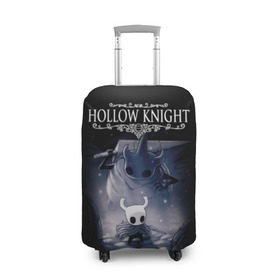 Чехол для чемодана 3D с принтом Hollow Knight , 86% полиэфир, 14% спандекс | двустороннее нанесение принта, прорези для ручек и колес | hallownest | hollow knight | the knight | игры | компьютерная игра | реймер | рыцарь