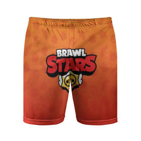 Мужские шорты спортивные с принтом Brawl Stars. ,  |  | 3d | brawl stars | moba | pattern | red | абстракция | бравл старс | геометрия | жанр | игра | красный | лого | логотип | надпись | паттерн | текстура