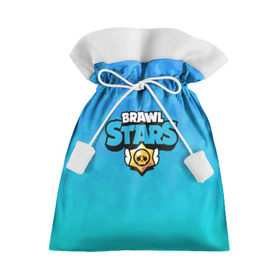 Подарочный 3D мешок с принтом Brawl Stars. , 100% полиэстер | Размер: 29*39 см | 3d | blue | brawl stars | moba | pattern | абстракция | бравл старс | геометрия | жанр | игра | лого | логотип | надпись | паттерн | синий | текстура