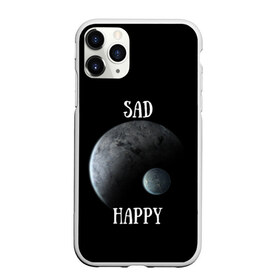 Чехол для iPhone 11 Pro матовый с принтом Sad Happy , Силикон |  | jesus | rap | грустный | джизус | джизус возрождение | джизус рэпер | джизус ты ювелир | мерч | музыка | реп | рэп | счастливый