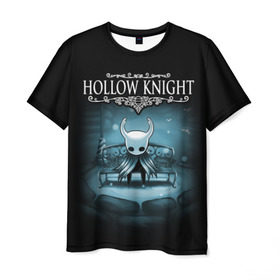 Мужская футболка 3D с принтом Hollow Knight , 100% полиэфир | прямой крой, круглый вырез горловины, длина до линии бедер | hallownest | hollow knight | the knight | игры | компьютерная игра | реймер | рыцарь