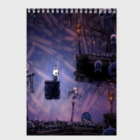 Скетчбук с принтом HOLLOW KNIGHT , 100% бумага
 | 48 листов, плотность листов — 100 г/м2, плотность картонной обложки — 250 г/м2. Листы скреплены сверху удобной пружинной спиралью | game | games | hallownest | hollow knight | безымянный рыцарь | бои | враги | заброшенное королевство | игра | исследование | компьютерная игра | насекомые | персонаж | поиск | приключения | секреты