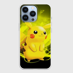 Чехол для iPhone 13 Pro с принтом Pikachu Pika Pika ,  |  | pika | pikachu | аниме | детская | детям | игры | молния | мышка | мышь | пика | пикачу | покемон | покемоны