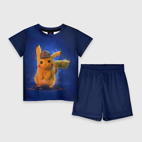 Детский костюм с шортами 3D с принтом Pikachu Pika Pika ,  |  | pika | pikachu | аниме | детская | детям | игры | молния | мышка | мышь | пика | пикачу | покемон | покемоны