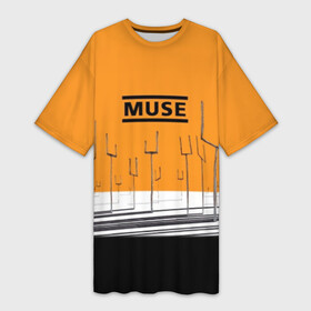 Платье-футболка 3D с принтом Muse ,  |  | muse | альтернативный | группа | доминик ховард | крис уолстенхолм | мосе | моус | моусе | муза | музе | музык | мусе | мьюз | мэттью беллами | прогрессивный | рок | симфонический | спейс | спейсрок