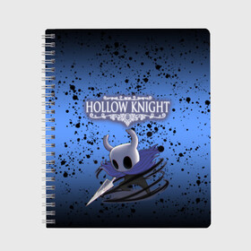 Тетрадь с принтом Hollow Knight , 100% бумага | 48 листов, плотность листов — 60 г/м2, плотность картонной обложки — 250 г/м2. Листы скреплены сбоку удобной пружинной спиралью. Уголки страниц и обложки скругленные. Цвет линий — светло-серый
 | game | hollow knight | hollow knight godmaster | hollow knight map | hollow knight ps4 | silksong | зот могучий | игра | карта | королевство | метроидвания | полый король | приключения букашек | халлоунест | холлоу кнайт | эмилития