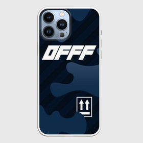 Чехол для iPhone 13 Pro Max с принтом OFFF ,  |  | abloh | black | logo | of white | off | off white | offwhite | paint | street | trend | virgil | wear | white | бренд | вайт | лого | мода | офвайт | офф | офф вайт | оффвайт | символ | стритвир | тренд | уличная