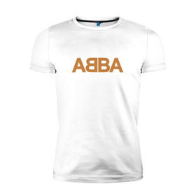 Мужская футболка премиум с принтом ABBA , 92% хлопок, 8% лайкра | приталенный силуэт, круглый вырез ворота, длина до линии бедра, короткий рукав | Тематика изображения на принте: абба | агнета | анни фрид | брур | бьорн | коллектив | музыка | швеция