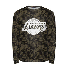 Мужской лонгслив 3D с принтом Los Angeles Lakers Camo , 100% полиэстер | длинные рукава, круглый вырез горловины, полуприлегающий силуэт | camo | lakers | los angeles lakers | nba | баскетбол | камуфляж | лос анджелес лейкерс | нба | спорт | хаки