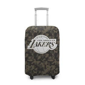 Чехол для чемодана 3D с принтом Los Angeles Lakers Camo , 86% полиэфир, 14% спандекс | двустороннее нанесение принта, прорези для ручек и колес | Тематика изображения на принте: camo | lakers | los angeles lakers | nba | баскетбол | камуфляж | лос анджелес лейкерс | нба | спорт | хаки