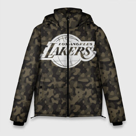 Мужская зимняя куртка 3D с принтом Los Angeles Lakers Camo , верх — 100% полиэстер; подкладка — 100% полиэстер; утеплитель — 100% полиэстер | длина ниже бедра, свободный силуэт Оверсайз. Есть воротник-стойка, отстегивающийся капюшон и ветрозащитная планка. 

Боковые карманы с листочкой на кнопках и внутренний карман на молнии. | camo | lakers | los angeles lakers | nba | баскетбол | камуфляж | лос анджелес лейкерс | нба | спорт | хаки