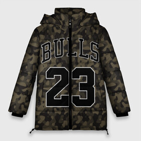 Женская зимняя куртка 3D с принтом Chicago Bulls 23 Camo , верх — 100% полиэстер; подкладка — 100% полиэстер; утеплитель — 100% полиэстер | длина ниже бедра, силуэт Оверсайз. Есть воротник-стойка, отстегивающийся капюшон и ветрозащитная планка. 

Боковые карманы с листочкой на кнопках и внутренний карман на молнии | bulls | camo | chicago | chicago bulls | nba | баскетбол | буллз | камуфляж | нба | спорт | хаки | чикаго | чикаго буллз