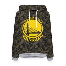 Женская толстовка 3D с принтом Golden State Warriors camo , 100% полиэстер  | двухслойный капюшон со шнурком для регулировки, мягкие манжеты на рукавах и по низу толстовки, спереди карман-кенгуру с мягким внутренним слоем. | Тематика изображения на принте: golden state | golden state warriors | nba | warriors | баскетбол | голден стэйт | голден стэйт уорриорз | камуфляж | нба | спорт | уорриорз camo | хаки