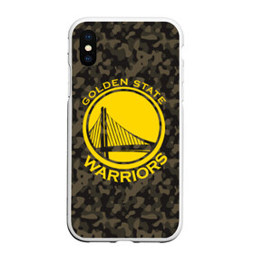 Чехол для iPhone XS Max матовый с принтом Golden State Warriors camo , Силикон | Область печати: задняя сторона чехла, без боковых панелей | Тематика изображения на принте: golden state | golden state warriors | nba | warriors | баскетбол | голден стэйт | голден стэйт уорриорз | камуфляж | нба | спорт | уорриорз camo | хаки