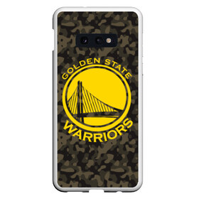 Чехол для Samsung S10E с принтом Golden State Warriors camo , Силикон | Область печати: задняя сторона чехла, без боковых панелей | golden state | golden state warriors | nba | warriors | баскетбол | голден стэйт | голден стэйт уорриорз | камуфляж | нба | спорт | уорриорз camo | хаки