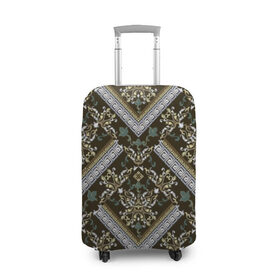 Чехол для чемодана 3D с принтом green , 86% полиэфир, 14% спандекс | двустороннее нанесение принта, прорези для ручек и колес | fashion | luxury | texture | дорогая | дорогой | золото | люкс | паттерн | роскошь | серебро | стиль | стильная | текстура