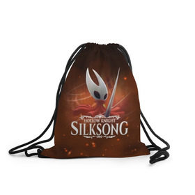 Рюкзак-мешок 3D с принтом Hollow Knight: SILKSONG , 100% полиэстер | плотность ткани — 200 г/м2, размер — 35 х 45 см; лямки — толстые шнурки, застежка на шнуровке, без карманов и подкладки | game | games | ghosts | godmaster | hollow | hornet | knight | metroidvania | silksong | zote | гримм | зот | игра | игры | квиррел | найт | песня | полый | призраки | пустой | рыцарь | силксонг | холлоу | хорнет | шелк