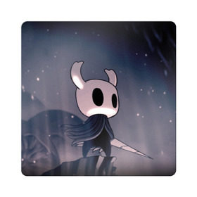 Магнит виниловый Квадрат с принтом Рыцарь - HOLLOW KNIGHT , полимерный материал с магнитным слоем | размер 9*9 см, закругленные углы | Тематика изображения на принте: game | games | ghosts | godmaster | hollow | hornet | knight | metroidvania | silksong | zote | гримм | зот | игра | игры | квиррел | найт | песня | полый | призраки | пустой | рыцарь | силксонг | холлоу | хорнет | шелк