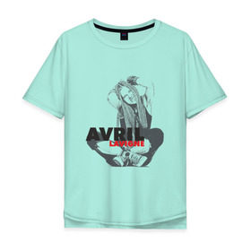 Мужская футболка хлопок Oversize с принтом Avril Lavigne , 100% хлопок | свободный крой, круглый ворот, “спинка” длиннее передней части | автор. песен | дизайнер. актриса. | канадская. певица