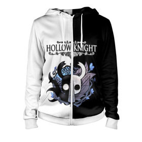 Женская толстовка 3D на молнии с принтом Hollow Knight (Black & White) , 100% полиэстер | длина до линии бедра, манжеты и пояс оформлены мягкой тканевой резинкой, двухслойный капюшон со шнурком для регулировки, спереди молния, по бокам два кармана | game | hollow knight | hollow knight godmaster | hollow knight map | hollow knight ps4 | silksong | белый | зот могучий | игра | карта | королевство | метроидвания | полый король | приключения букашек | халлоунест | холлоу кнайт | черный