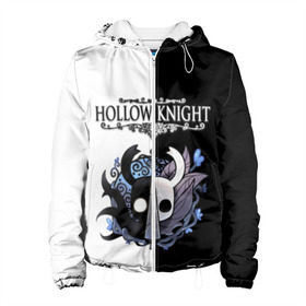 Женская куртка 3D с принтом Hollow Knight (Black & White) , ткань верха — 100% полиэстер, подклад — флис | прямой крой, подол и капюшон оформлены резинкой с фиксаторами, два кармана без застежек по бокам, один большой потайной карман на груди. Карман на груди застегивается на липучку | game | hollow knight | hollow knight godmaster | hollow knight map | hollow knight ps4 | silksong | белый | зот могучий | игра | карта | королевство | метроидвания | полый король | приключения букашек | халлоунест | холлоу кнайт | черный