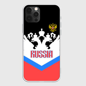 Чехол для iPhone 12 Pro Max с принтом HOCKEY RUSSIA , Силикон |  | Тематика изображения на принте: hockey | russia | sport | герб | надписи | россия | сборная хоккея | символика | спорт | спортсмен | триколор | форма | хоккей | чемпионат | я русский