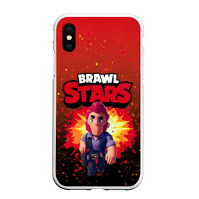 Чехол для iPhone XS Max матовый с принтом Brawl Stars Colt , Силикон | Область печати: задняя сторона чехла, без боковых панелей | boom | brawl | brawl st | brawl stars | colt | logo | map | mobo | pattern | poco | shelly | stars | бравл | взрыв | игра | игры | карта | кольт | лого | мобильные игры | патерн | паттерн | поко | старс | шелли