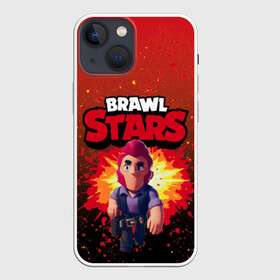 Чехол для iPhone 13 mini с принтом Brawl Stars Colt ,  |  | boom | brawl | brawl st | brawl stars | colt | logo | map | mobo | pattern | poco | shelly | stars | бравл | взрыв | игра | игры | карта | кольт | лого | мобильные игры | патерн | паттерн | поко | старс | шелли