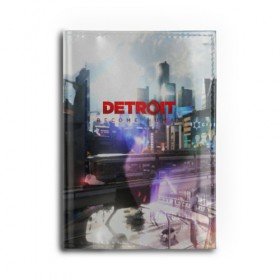 Обложка для автодокументов с принтом DETROIT:BECOME HUMAN , натуральная кожа |  размер 19,9*13 см; внутри 4 больших “конверта” для документов и один маленький отдел — туда идеально встанут права | action | ai | android | connor | dbhpk19 | detroit become human | game | rk 800 | rk 900 | андроиды | детектив | игра | игры | интерактивное кино | кара | коннор | логотип | маркус | роботы | фирменный стиль | экшн