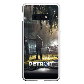 Чехол для Samsung S10E с принтом DETROITBECOME HUMAN , Силикон | Область печати: задняя сторона чехла, без боковых панелей | action | ai | android | connor | dbhpk19 | detroit become human | game | rk 800 | rk 900 | андроиды | детектив | игра | игры | интерактивное кино | кара | коннор | логотип | маркус | роботы | фирменный стиль | экшн