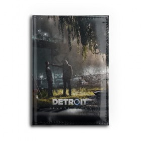 Обложка для автодокументов с принтом DETROIT:BECOME HUMAN , натуральная кожа |  размер 19,9*13 см; внутри 4 больших “конверта” для документов и один маленький отдел — туда идеально встанут права | action | ai | android | connor | dbhpk19 | detroit become human | game | rk 800 | rk 900 | андроиды | детектив | игра | игры | интерактивное кино | кара | коннор | логотип | маркус | роботы | фирменный стиль | экшн